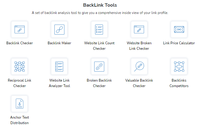 smallseotools.com BackLink Tools
